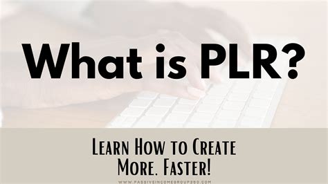 How to Make Money with PLR: Possibly Your New Secret Weapon - Passive