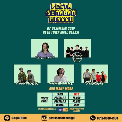 Jakarta supports the best events in jakarta including music concerts, festivals, bazaars, exhibitions, seminars, workshops & other trendy jakarta events. 6 Konser Musik yang Berlangsung September Hingga Desember 2019, Ayo Dicatat!