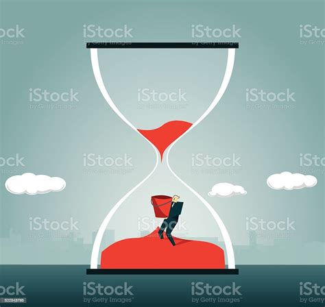 Hourglass Time Deadline Crisis Stock Illustration Download Image Now