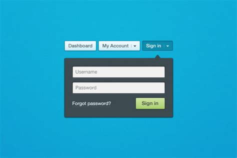 Premium Pixels Login Box Psd Vector Uidownload