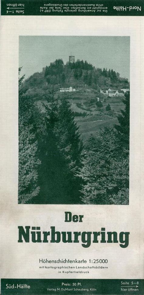 Thank you to all the nürburgring mamas! Historische Nürburgring-Karte aus den 1940er- oder 1950er ...