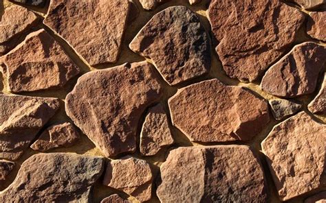 Download Wallpapers 4k Brown Stone Wall Close Up Natural Rock