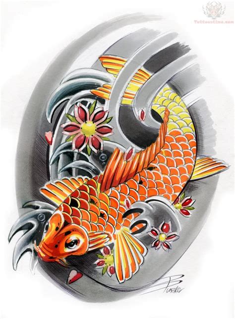 Koi Tattoos Design Ideas Pictures Gallery