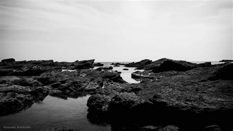 Download Wallpaper 1920x1080 Reefs Stones Sea Landscape Black And