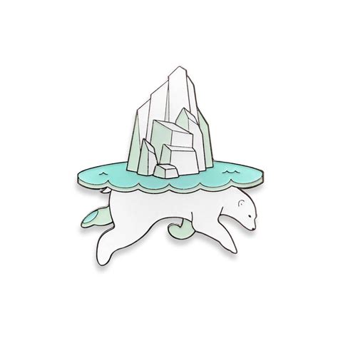 Polar Bear Pin By Aha Design