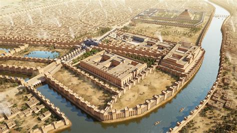 Illustration Depicting An Ideal Reconstruction Of Babylon Probably The