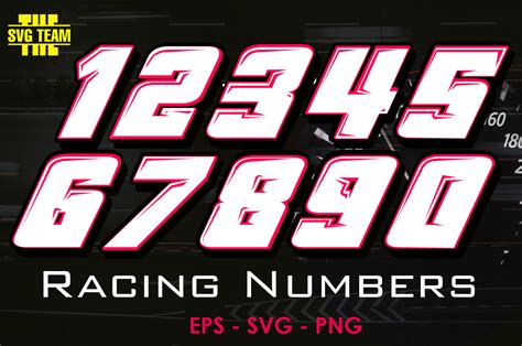 Racing Numbers Graphic By Thesvgteam · Creative Fabrica
