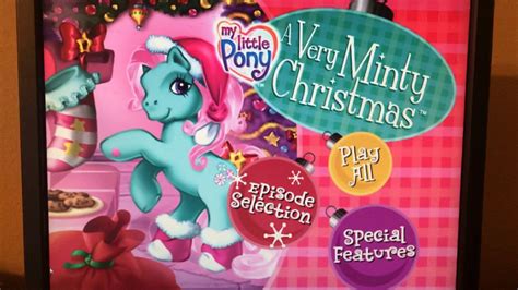 My Little Pony A Very Minty Christmas Menu Youtube