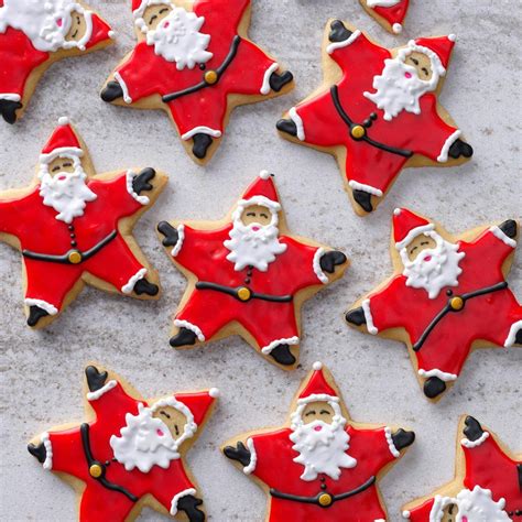 Over 159,651 decorated cookies pictures to choose from, with no signup needed. Santa Star Cookies Recipe | Taste of Home