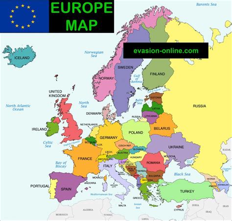 Map Of Europe Vacances Arts Guides Voyages