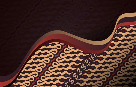Traditional Indonesian Batik Background Template 2838909 Vector Art At