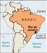Brazil map Rio de Janeiro - Rio de Janeiro in brazil map (Brazil)