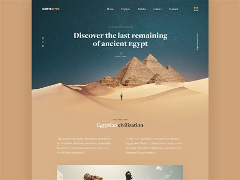Gotoegypt Travel Landing Page Landing Page Email Design