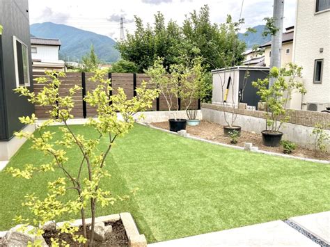 人工芝と植栽の自然あふれるガーデンがある家 | 長野県上田市のエクステリア＆外構工事専門店Nine Arcs