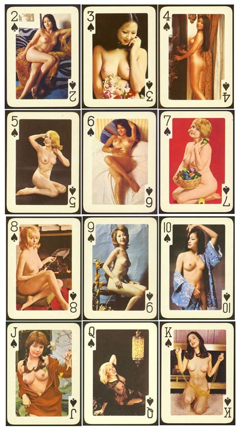 Royal Flushes 54 Nude Female Playing Cards Deck No 9009 From The 80 S