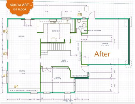 1st Floor Plan Before And After