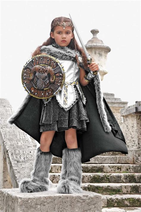 Warrior Costume For Girls Warrior Costume Viking Halloween Costume