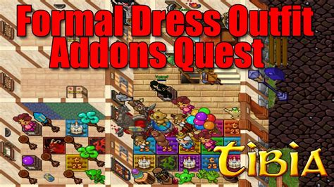 Formal Dress Outfit Addons Quest TIBIA YouTube