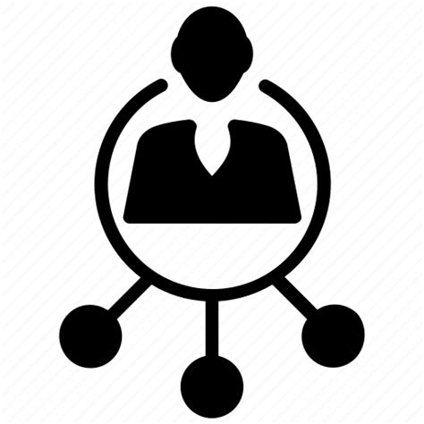 Personal connection, personal network, personal relationship, personal team. group icon