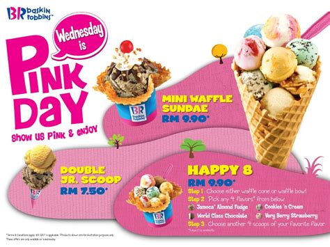 Latest baskin robbins menu prices and calories for their entire menu (updated). ~Dreamer~: Baskin Robbins Pink Day!