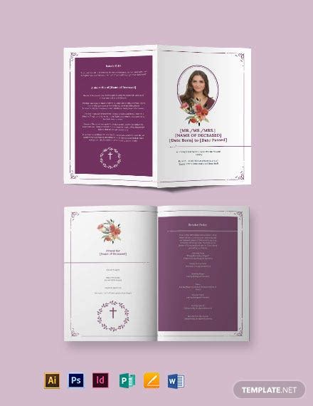 19 Funeral Bi Fold Brochure Templates Psd Ai Word Format Download