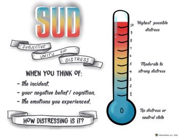 Subjective Units Of Distress Scale Primary Colors EMDR SUD Horizontal View