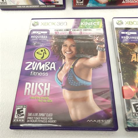 LOT OF 5 Xbox 360 Kinect Games The Sims 3 Pets Dance 2 WipeOut Zumba