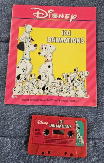 Vintage Disney 1990 101 Dalmatians Read Along Storybook And Cassette 8