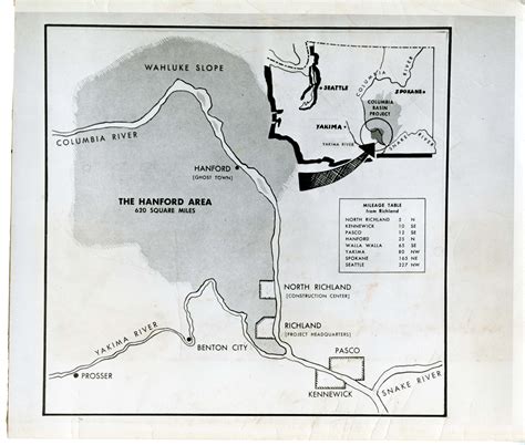 Map of Hanford Area · Hanford History Project