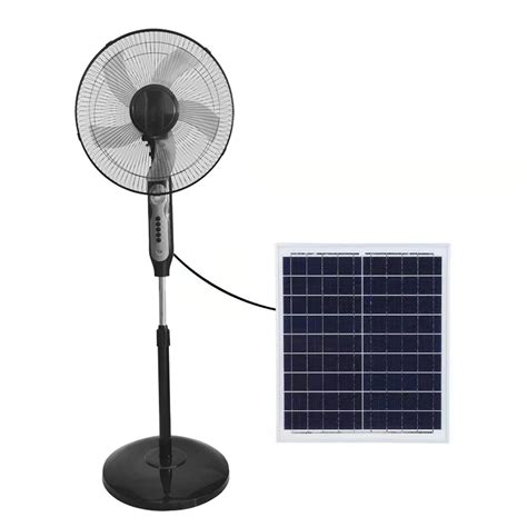 16inch Solar Ac Dc Rechargeable Stand Fan Price With Battery Operated China Solar Fan And