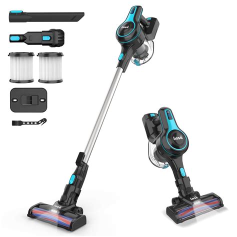 inse cordless vacuum cleaner in powerful suction lightweight stick vacuum with 2200mah