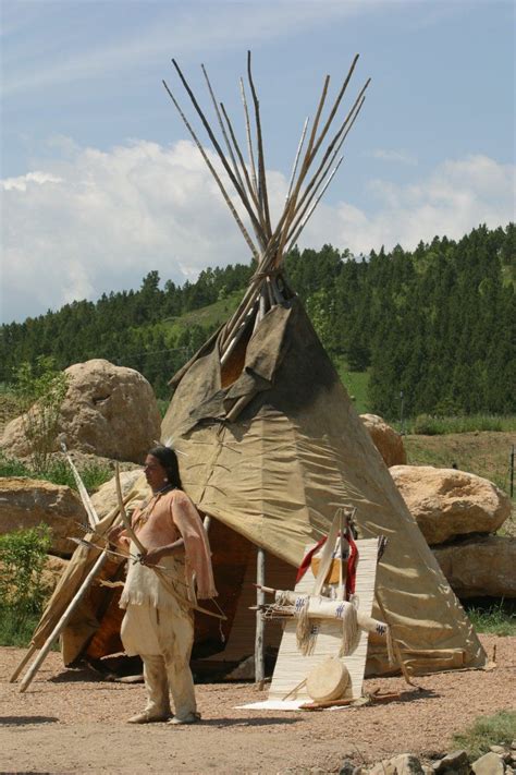 Tipi Of The Lakota Sioux Of Western South Dakota Native American Peoples Native American