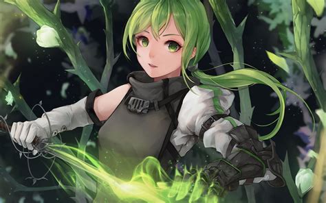 Anime Green Girl Wallpapers Wallpaper Cave