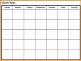 Word Calender Template - Customize and Print