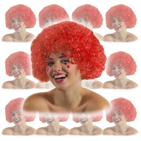 Costume Wigs Red Afro Wig