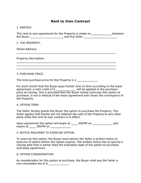 Free Rental Lease Agreement Templates Word Pdf Eforms Free And
