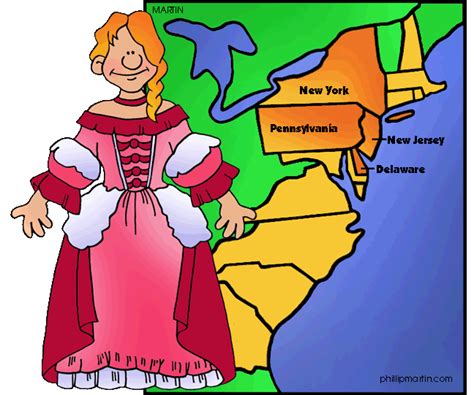 The 13 American Colonies For Kids The Middle Colonies New York
