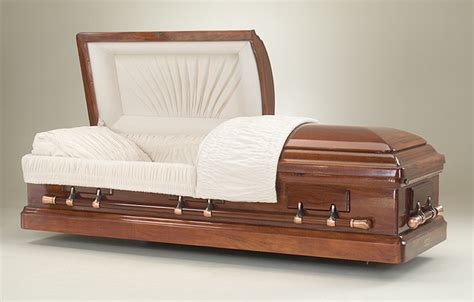 Bracondale Mahogany Brand Name Funeral Casket At Wholesale