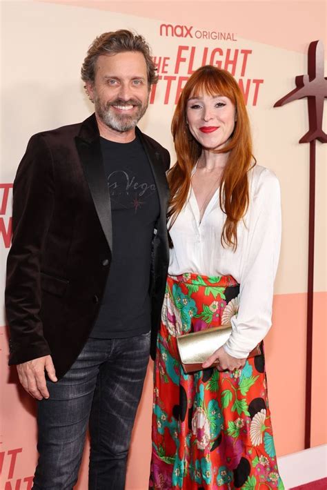 Rob Benedict And Ruth Connell Attending The Flight Attendant Season 2