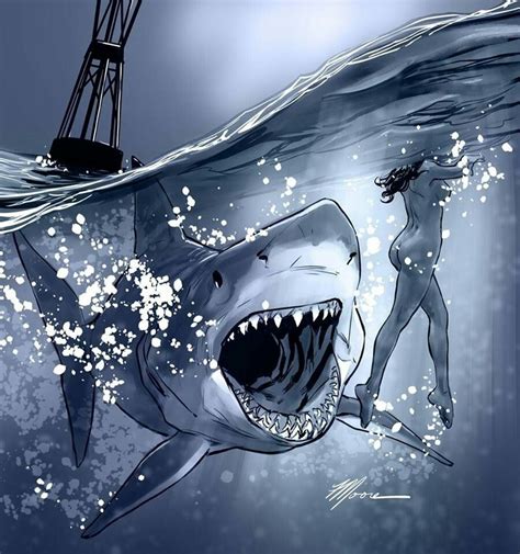 Pin By Corey Bond On Were Going To Need A Bigger Board Shark Art