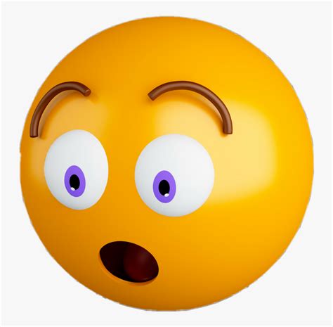 Emoji Emojis Emotions Emoticons Sticker Emoji Surprised Transparent