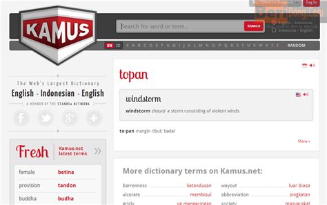 Kbbi online dan kamus besar online. The Best TIK : Kamus Online Inggris-Indonesia Terbaik