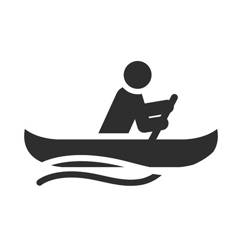 Extreme Sport Kayaking Active Lifestyle Silhouette Icon Design 2605435