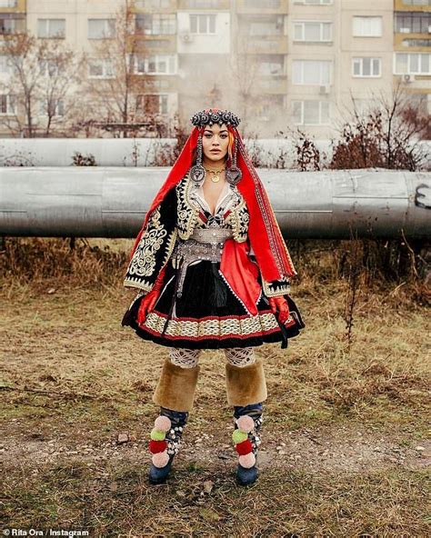 Rita Ora Poses In Traditional Dress To Celebrate Kosovo Independence