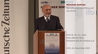 Vortrag: Hans-Werner Sinn; „Wie die grüne Politik den CO2-Ausstoß ...