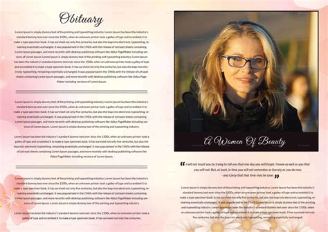 Designed Funeral Booklet Template In Adobe Photoshop Microsoft Word
