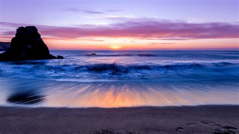 Rock Horizon Ocean Sunset Hd Nature Wallpapers Hd Wallpapers Id 45127