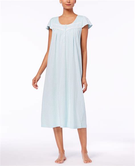 Charter club brings soft comfort to bedtime looks. Lyst - Charter club Lace-trim Cotton Nightgown, Created ...
