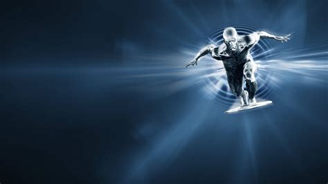 Download The Fantastic Four With Silver Surfer In Epic Battle Pose