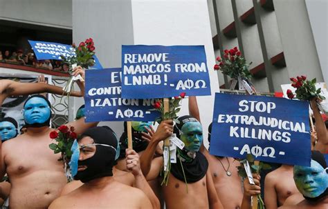 Filipinos Run Naked To Protest Marcos Burial CBC News